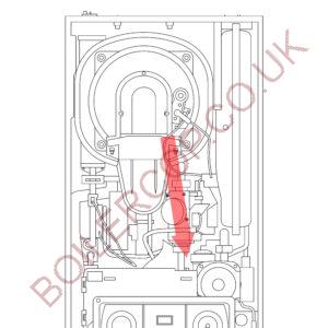 720480801 - REMEHA BROAG - Avanta Boilers - Avanta Plus Combi 28C - Flow Switch DHW Hall Effect Sensor